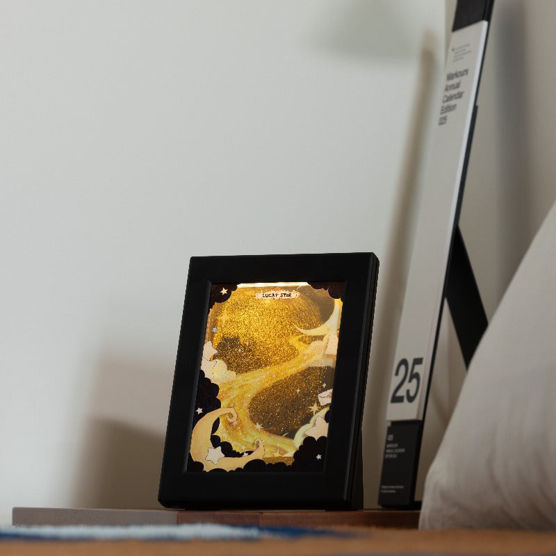 Custom Flowing Sand Photo Frame Night Light | DIY Memory LED Lamp