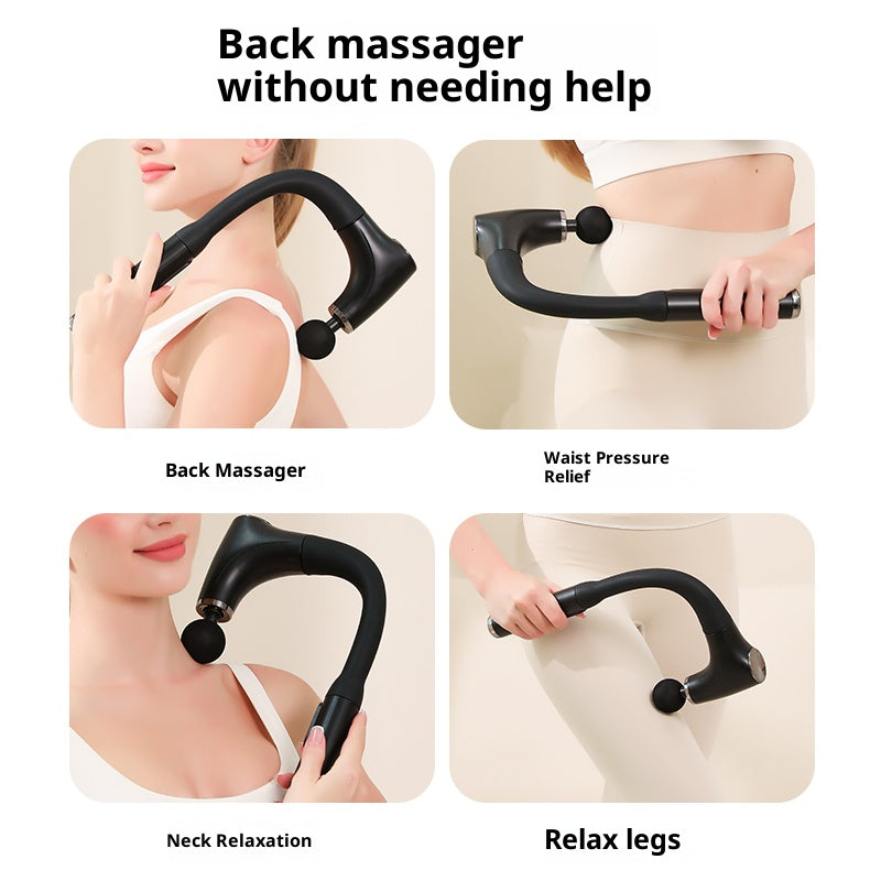 Ergonomic Angled Deep Tissue Massage Gun | 1500mAh & 6 Heads