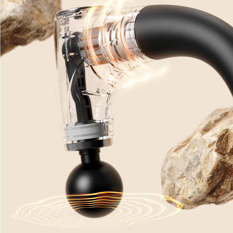 Ergonomic Angled Deep Tissue Massage Gun | 1500mAh & 6 Heads