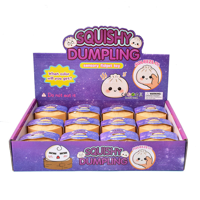 Glitter Dumpling Squishy: Stress Relief Fidget Toy (5cm)
