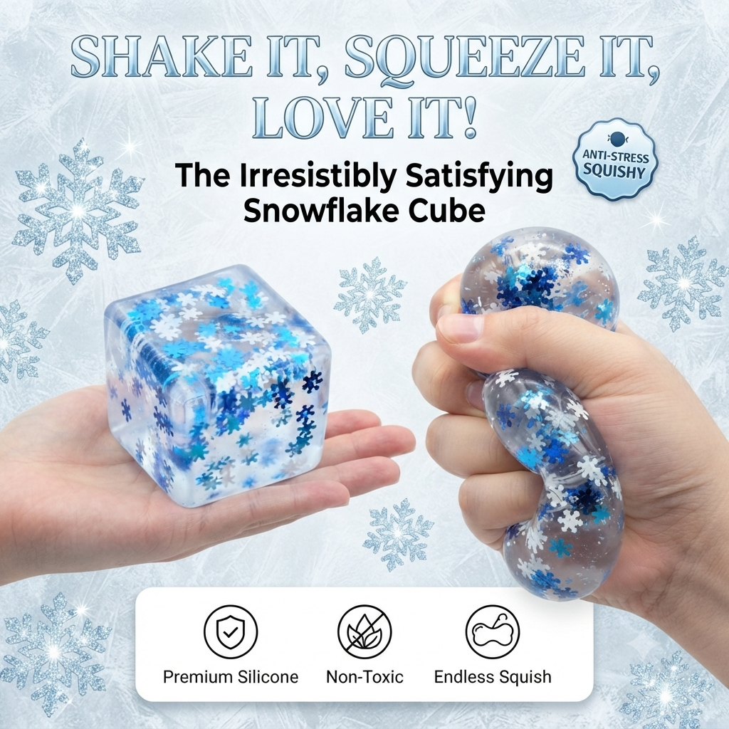 Snowflake Stress Cube